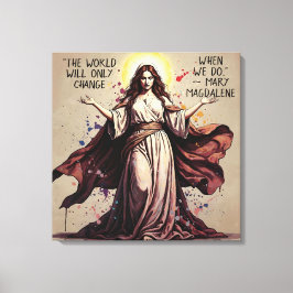 Klassieke Kunst Mary Magdalene Citaat Canvas Afdruk
