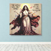 Klassieke Kunst Mary Magdalene Citaat Canvas Afdruk (Insitu (Houten vloer))