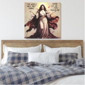 Klassieke Kunst Mary Magdalene Citaat Canvas Afdruk (Insitu (Slaapkamer))