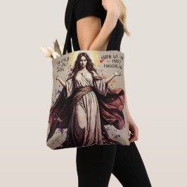 Klassieke kunst Mary Magdalene citaat Tote Bag