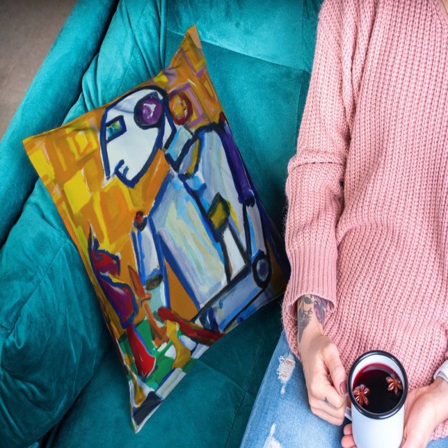 KLASSIEKE KUNST MET EEN ROBOTISCHE TWIST KUSSEN (Creator heeft geüpload)