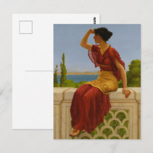 Klassieke kunst met uitzicht op de Middellandse Ze Briefkaart