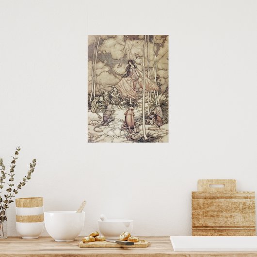 Klassieke kunst van Arthur Rackham Poster (Keuken)
