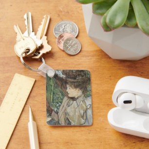 Klassieke Kunst, Vrouw met Handschoenen van Toulou Sleutelhanger