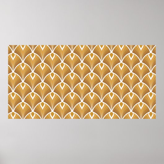 Klassieke kunstdeco naadloos patroon. Geometrische Poster (Voorkant)