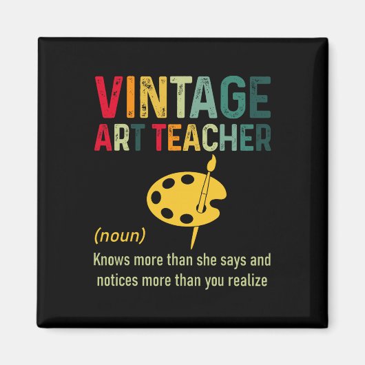 Klassieke kunstdocent magneet (Voorkant)
