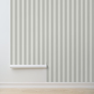 Klassieke Kust Chic Lichtgrijze Witte Strepen Behang
