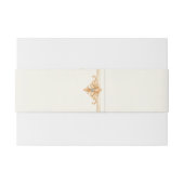 Klassieke kust Coral schelp strand bruiloft Uitnodigingen Wikkel (Achterkant Voorbeeld)