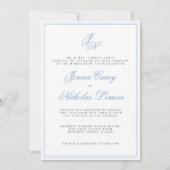 Klassieke Kust Formele Huwelijksuitnodiging Kaart (Voorkant)