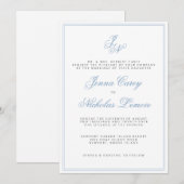 Klassieke Kust Formele Huwelijksuitnodiging Kaart (Voorkant / Achterkant)