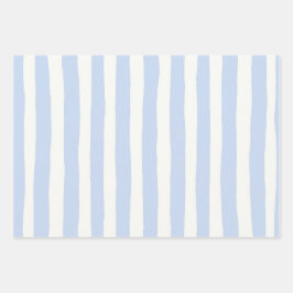 Klassieke kust handgeschilderde streep inpakpapier vel