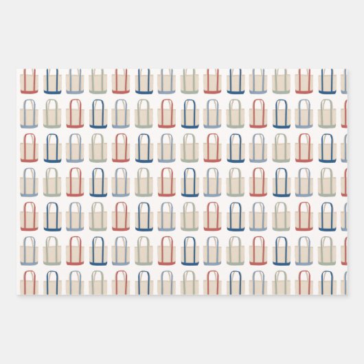 Klassieke kust-tas strand New England Inpakpapier Vel (Voorkant 3)