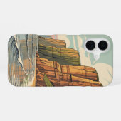Klassieke Kustkliffen iPhone 16 Hoesje (Achterkant horizontaal)