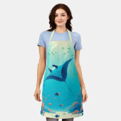 Klassieke kustkunst van manta roggen schort (Gedragen)