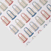 Klassieke kusttas New England-strand Tissuepapier (Detail)