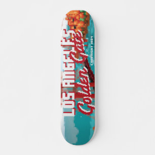 Klassieke L.A Golden Gate-videogameboxkunst uit de Skateboard