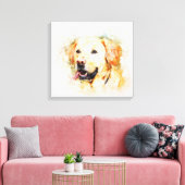 Klassieke labrador Retriever Dog Art-portret Canvas Afdruk (Insitu (Woonkamer))