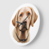 Klassieke Labrador Retriever Illustratie Grote Klok (Hoek)