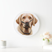 Klassieke Labrador Retriever Illustratie Grote Klok (Huis)