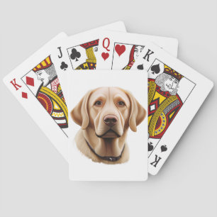 Klassieke Labrador Retriever Illustratie Pokerkaarten