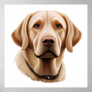 Klassieke Labrador Retriever Illustratie Poster