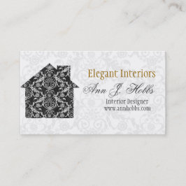 Klassieke Lace House Interior Designer Visitekaartje