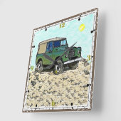 Klassieke Land Rover vierkante klok (Hoek)
