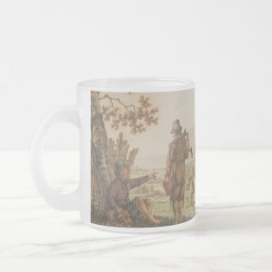 Klassieke landelijke landschapskunst matglas koffiemok