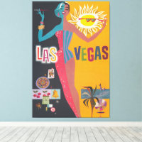 Klassieke Las Vegas gokken reisposter kunst