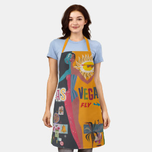 Klassieke Las Vegas gokken reisposter kunst Schort