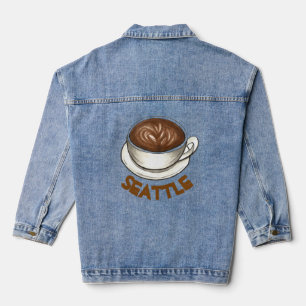 Klassieke Latte Shop Barista Denim Jacket