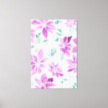 Klassieke lavendel aquarel bloemschildering op can