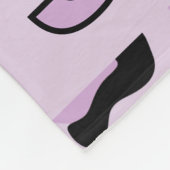 Klassieke lavendel roze luipaardprint fleece deken (Hoek)