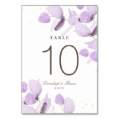 Klassieke lavender Eucalyptus Glitter Weddenschap Kaart (Voorkant)