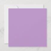 Klassieke lavender Eucalyptus Glitter Wedding Invi Kaart (Achterkant)