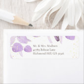 Klassieke lavender Eucalyptus Return Address Label (Insitu)