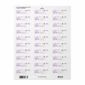 Klassieke lavender Eucalyptus Return Address Label (Full Sheet)