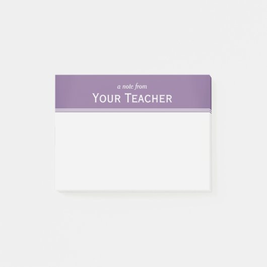 Klassieke lavender Paars, op maat 4 x 3 inch Post-it® Notes (Voorkant)