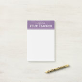 Klassieke lavender Paars, op maat 4 x 6 inch Post-it® Notes (Op bureau)