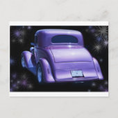 Klassieke  lavender Paarse Chevy - Chevrolet Briefkaart (Voorkant)