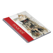 Klassieke LBD Little Black Dress Sketchbook Diary Notitieboek (Rechterzijde)