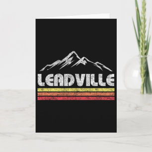 Klassieke Leadville Colorado Retro Mountainbike Sk Kaart