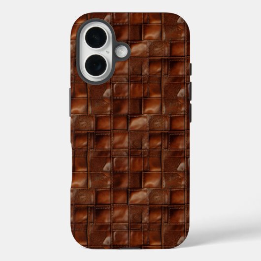 Klassieke Leer Textuur Case-Mate iPhone Case (Achterkant)
