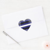 Klassieke Leer Trots Hart Sticker (Envelop)