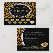 Klassieke leesdruk - Gold Lips Loyalty's Klantenkaartje (Voorkant / Achterkant)