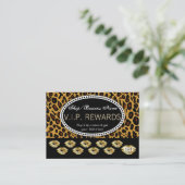 Klassieke leesdruk - Gold Lips Loyalty's Klantenkaartje (Staand voorkant)