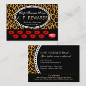 Klassieke leesdruk - Red Lips Loyalty's Klantenkaartje (Voorkant / Achterkant)