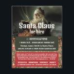 Klassieke leeskerstman, Santa Claus Entertainer Flyer<br><div class="desc">Klassieke leeskerstman,  Santa Claus Entertainer Adverteren brochures door de Visitekaartje winkel.</div>