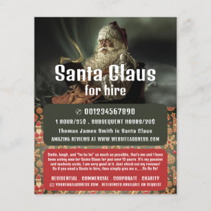 Klassieke leeskerstman, Santa Claus Entertainer Flyer