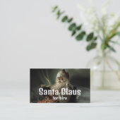 Klassieke leeskerstman, Santa Claus Entertainer Visitekaartje (Staand voorkant)